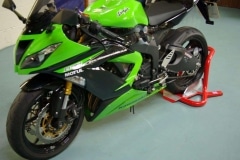 Kawasaki Ninja motorcycle wheel chock